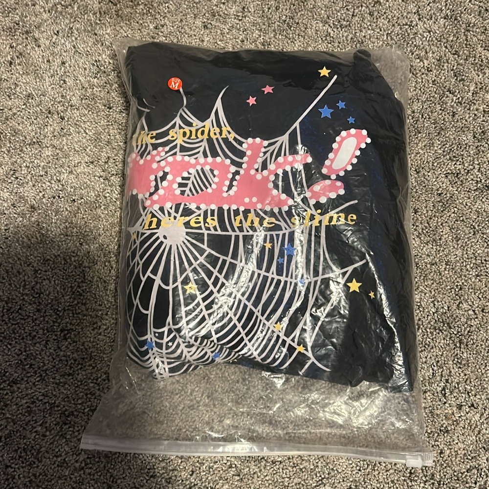 Black Sp5der Pink Hoodie